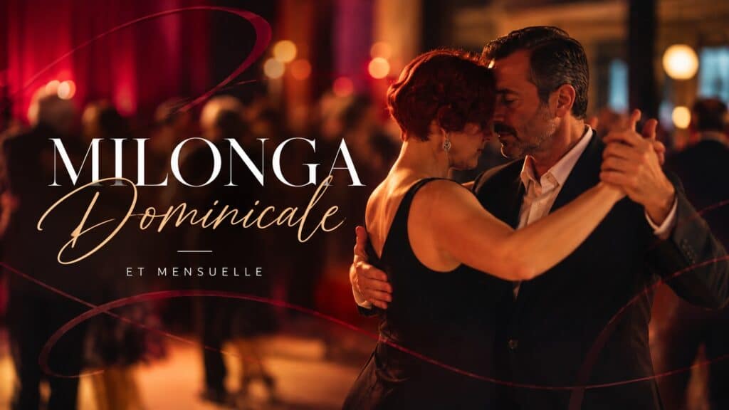 Couple dansant le tango argentin lors de la Milonga Dominicale à Strasbourg